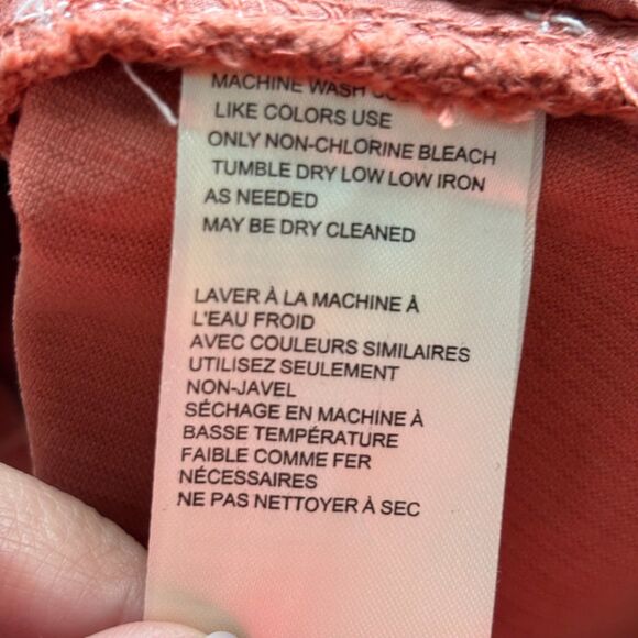 Free People Ray Corduroy Mini Skirt NWT Button Front Rust Orange/Brown Sz 4 C173 - Picture 9 of 11